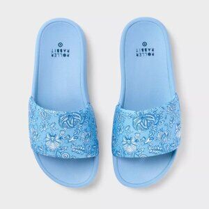 NWT Floral Vines Slide Sandals Blue - Roller Rabbit x Target